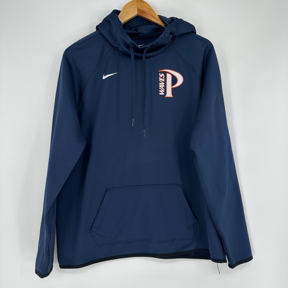 Nike Dri Fit Pepperdine Waves University XL Navy Hoodie NCAA